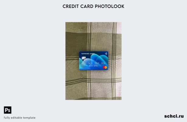 цифровая загрузка США Raymond James Financial Bank шаблон Mastercard Photolook с